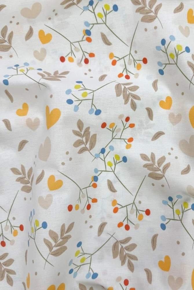 Пелюшка із бязі, Сердечка з гілочками Пелюшка із бязі, Сердечка з гілочками