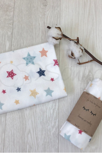 Фланелевая пеленка Stars