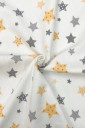 Многоразовая фланелевая непромокаемая пеленка со звёздочками