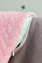 Плед-конверт с одеялом плюш муслин, Лилово-розовый