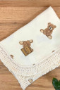 Легкий плед муслін з бахромою для новонароджених Teddy