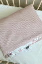 Вафельный плед-конверт с одеялом Baby Dream, Stars розовый