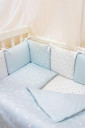 Комплект детского постельного белья с 7 предметов Baby Design, Зайчики