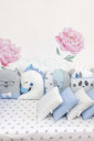 Комплект детского постельного белья с 7 предметов  Chudiki standart, Голубой