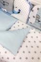 Комплект дитячої постільної білизни із 7 предметів Chudiki standart, Блакитний