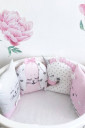 Комплект дитячої постільної білизни із 7 предметів Chudiki standart, Рожевий