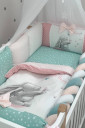 Комплект детского постельного белья Акварель, Зайка с бабочкой