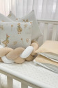Полный комплект детского постельного белья с одеялом и подушкой и бортиками Art Design Гусята
