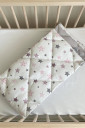 Повний комплект постільної білизни в дитяче ліжечко Baby Dream, Stars рожевого кольору