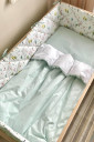 Полный комплект постельного белья в детскую кроватку Baby Dream, лес