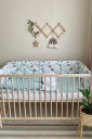 Повний комплект постільної білизни в дитяче ліжечко Baby Dream, веселки