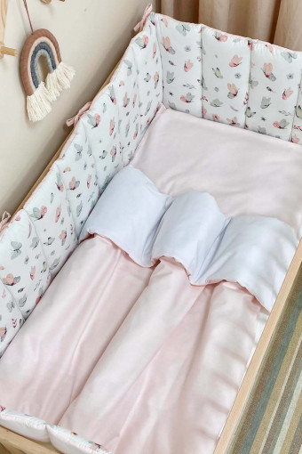 Комплект дитячої постільної білизни з 6 предметів Baby Dream, Метелики