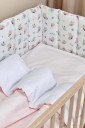 Полный комплект постельного белья в детскую кроватку Baby Dream, бабочки