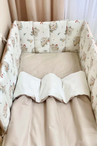 Комплект детского постельного белья з 6 предметов Baby Dream, Коала