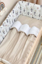 Полный комплект постельного белья в детскую кроватку Baby Dream, пингвин