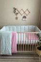 Полный комплект постельного белья в детскую кроватку Baby Dream, птички