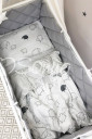 Комплект дитячої постільної білизни із 6 предметів Baby Mix, Овечки
