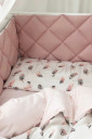 Комплект дитячої постільної білизни із 6 предметів Baby Mix, Рожеве пір'ячко