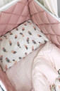 Комплект дитячої постільної білизни із 6 предметів Baby Mix, Рожеве пір'ячко