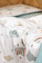 Комплект детского постельного белья из 6 предметов Baby Mix, Радуги
