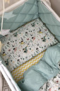 Комплект дитячої постільної білизни із 6 предметів Baby Mix, Лицарі