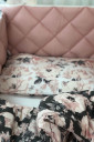 Комплект дитячої постільної білизни із 6 предметів Baby Mix, Акварельні квіти