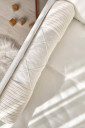 Полный комплект постельного белья в детской кроватке DreamLand, молочный