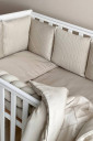 Полный комплект постельного белья в детской кроватке DreamLand, латте