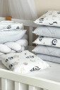 Полный комплект постельного белья для новорожденных Happy night, с пингвинами
