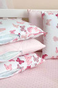 Полный комплект постельного белья для новорожденных Happy night, с бабочками