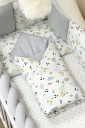Полный комплект постельного белья для новорожденных Happy night, с овечками