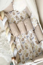 Полный комплект постельного белья для новорожденных Happy night, с мишками