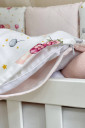 Полный комплект постельного белья для новорожденных Happy night, с единорогами