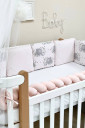 Полный комплект постельного белья для новорожденных Happy night, Слоны на розовом