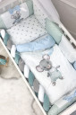 Комплект защитных бортиков в детскую кровать, Mous