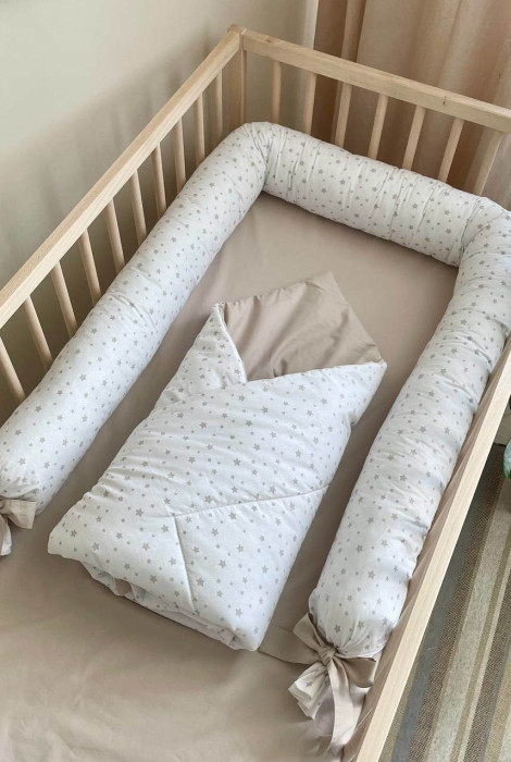 Комплект в дитяче ліжечко із 3 предметів Smart, бежевий