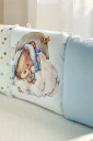 Комплект дитячої постільної білизни з 6 предметів Ведмедик Гаммі, блакитний