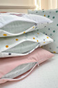 Комплект детского постельного белья з 6 предметов Мишка Гамми, розовый