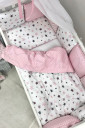 Комплект детского постельного белья с 7 предметов Baby Design, Stars Pink