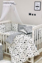 Комплект дитячої постільної Baby Design, Монохром