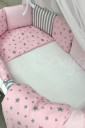 Комплект детского постельного белья с 7 предметов Baby Design, Stars Pink