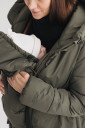 Зимова слінгокуртка/ куртка для вагітних 3в1 Олива
