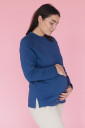 Світшот для вагітних з секретом для годування, синього кольору