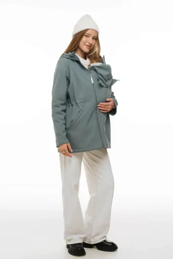 Слінгокуртка для вагітних Softshell 3 в 1, Шавлія