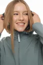 Демісезонна слінгокуртка для вагітних Softshell 3 в 1, Шавлія