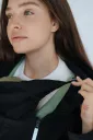 Демісезонна слінгокуртка для вагітних Softshell 3 в 1, Неро