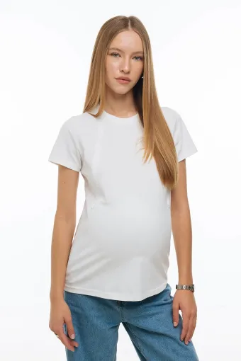 Футболка для вагітних та годуючих, Молочний