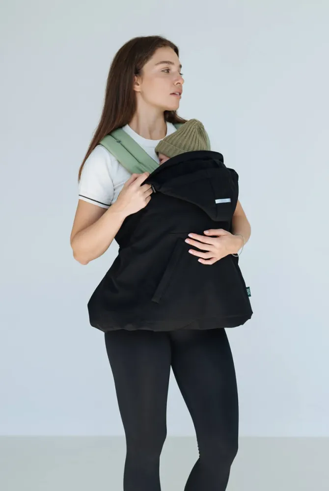 Мультисезонна слінгонакидка Softshell new, чорний Мультисезонна слінгонакидка Softshell new, чорний