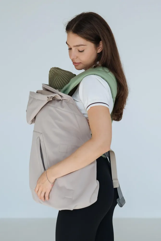 Мультисезонна слінгонакидка Softshell new, бежева Мультисезонна слінгонакидка Softshell new, бежева