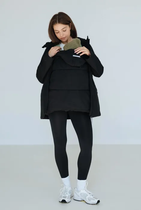 Зимов слінгонакидка із утеплювачем, чорна Зимов слінгонакидка із утеплювачем, чорна